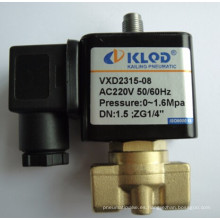 Válvula solenoide de actuación directa 2/2, válvula solenoide del compresor de aire